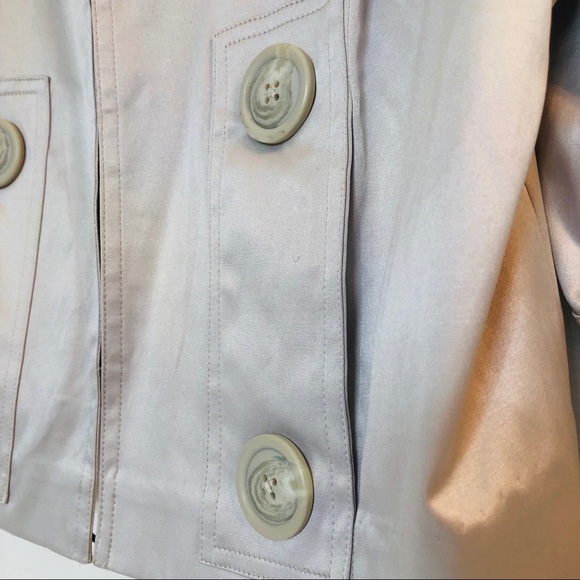 NWT ELLE Khaki Boxy Cut Crop Blazer - Picture 4 of 15